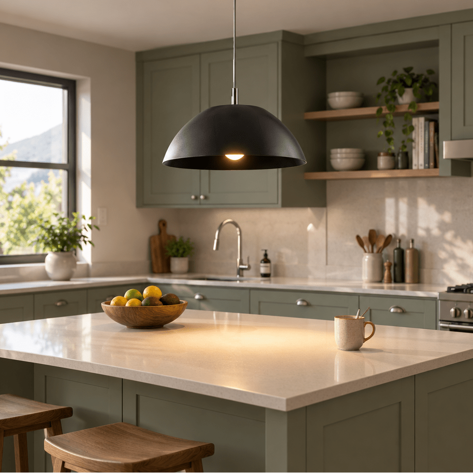 Black Acrylic Pendant Light