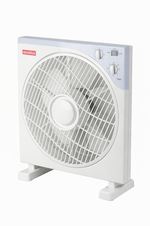 White Eurolux fan on a white background