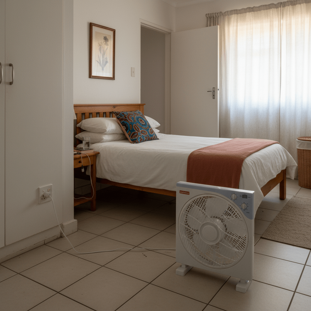 Plastic Box Fan 5 Blade