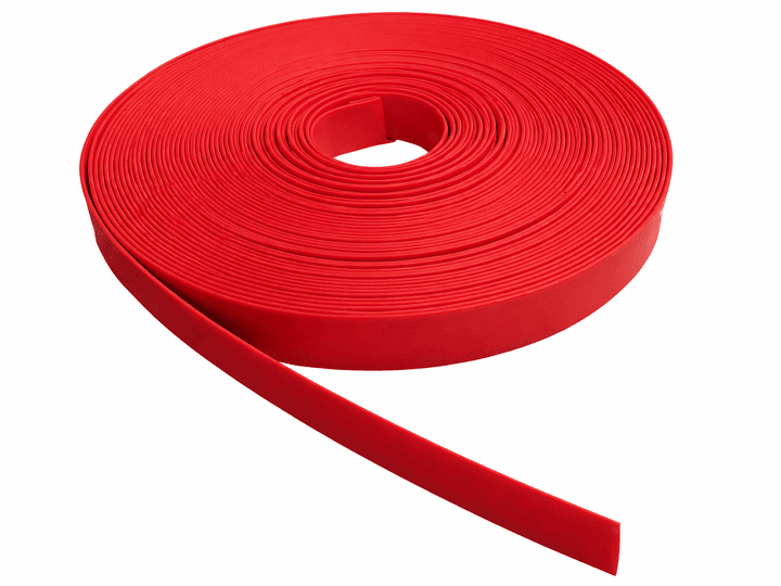 Red 25.4-12.7 heat shrink tubing roll for cable insulation.