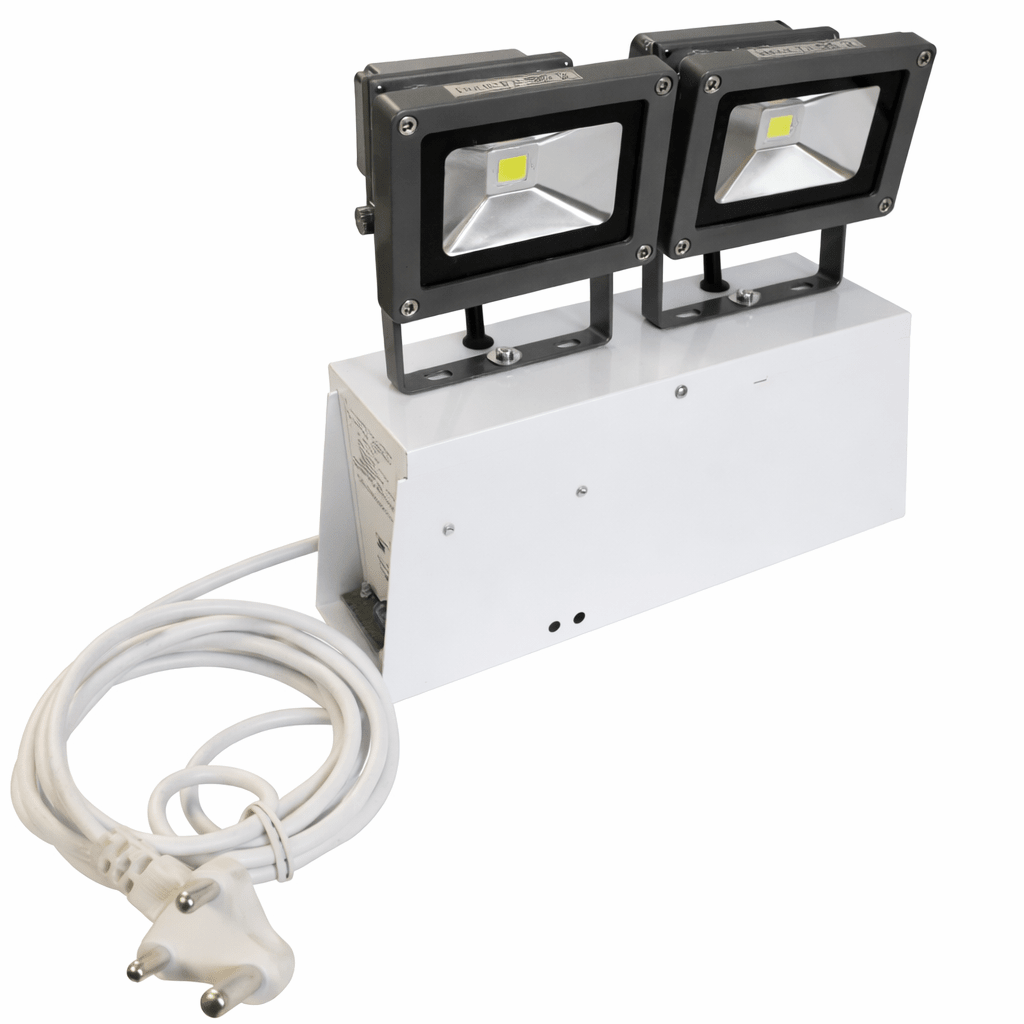 Twin emergency led flood light 