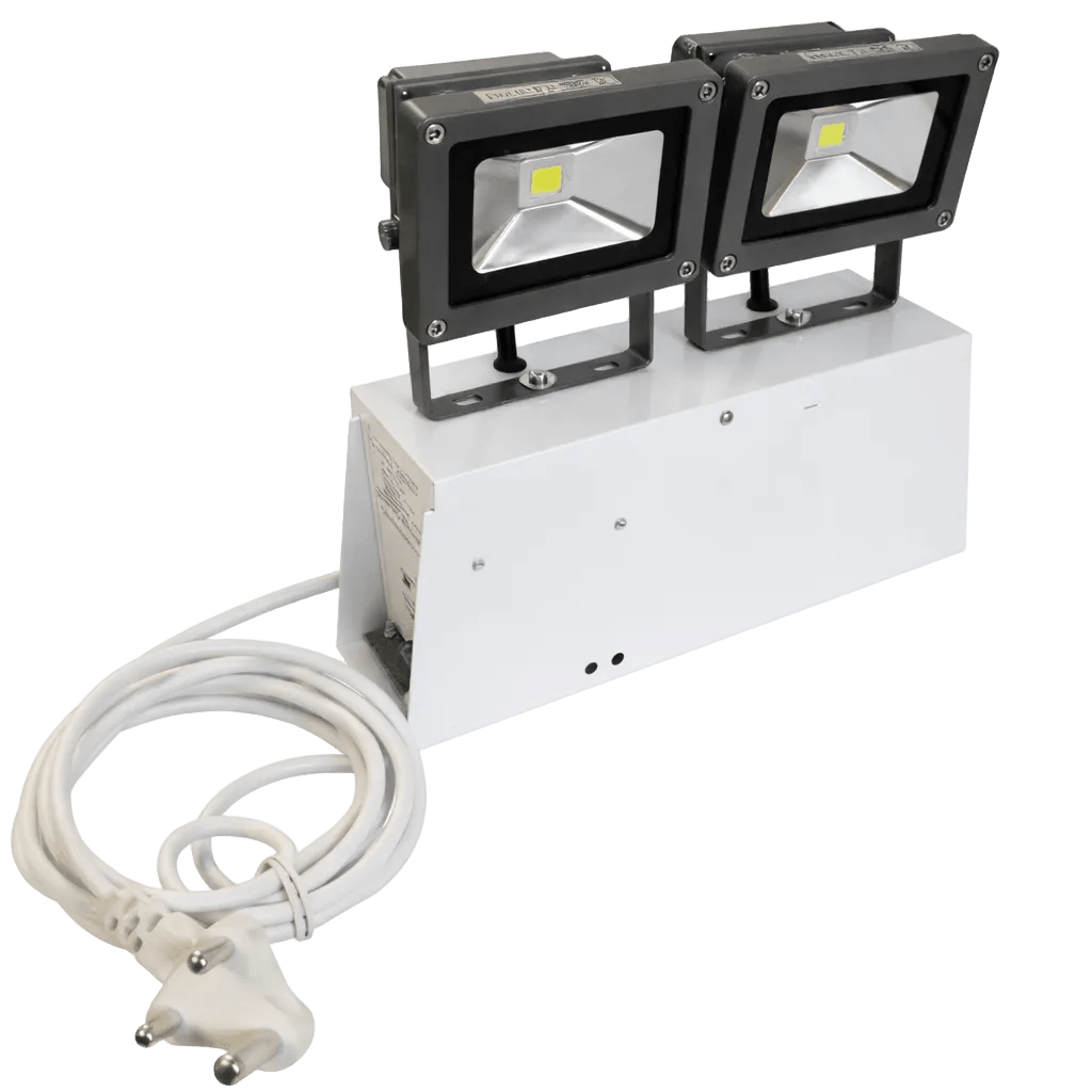 Emergency LED Flood Light Fitting - 1 x 20W flood