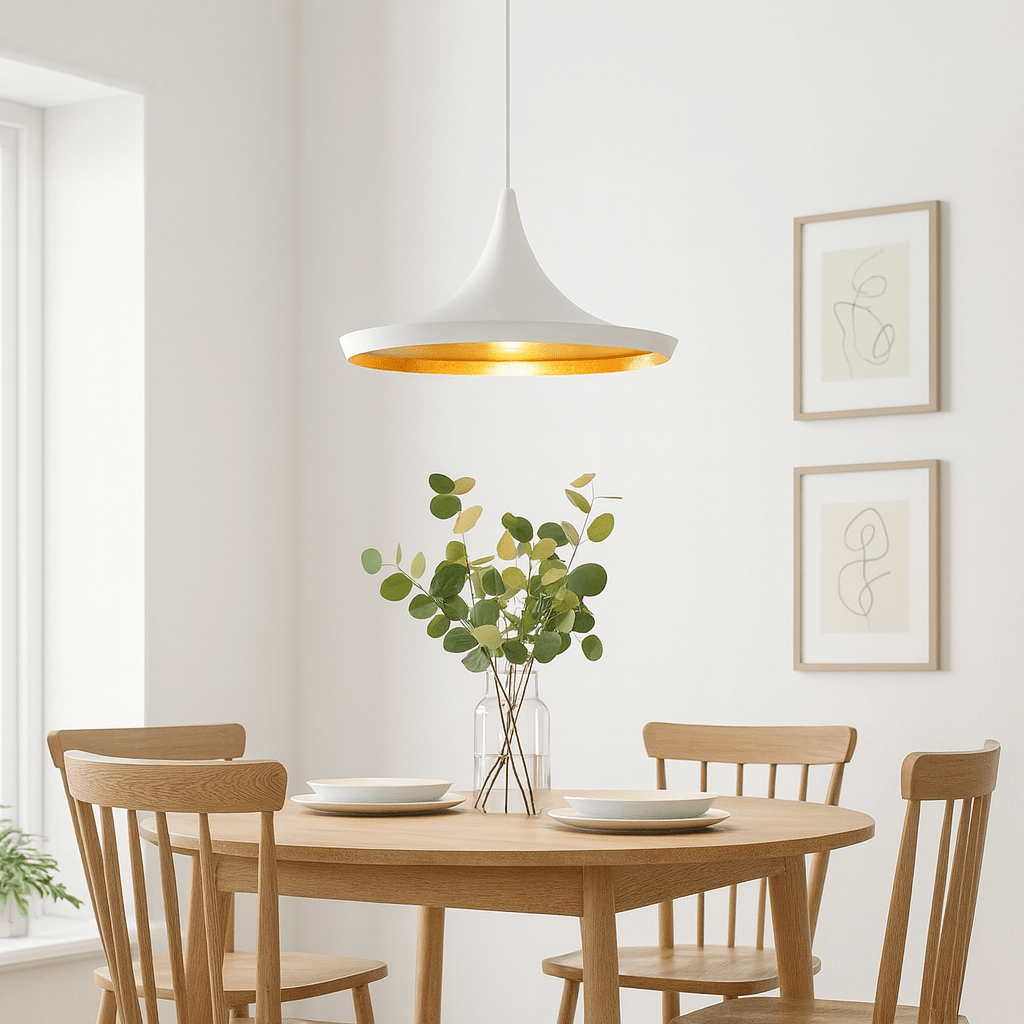 Miso White & Gold Pendant Light