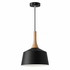 Black Wood Pendant Light IP20