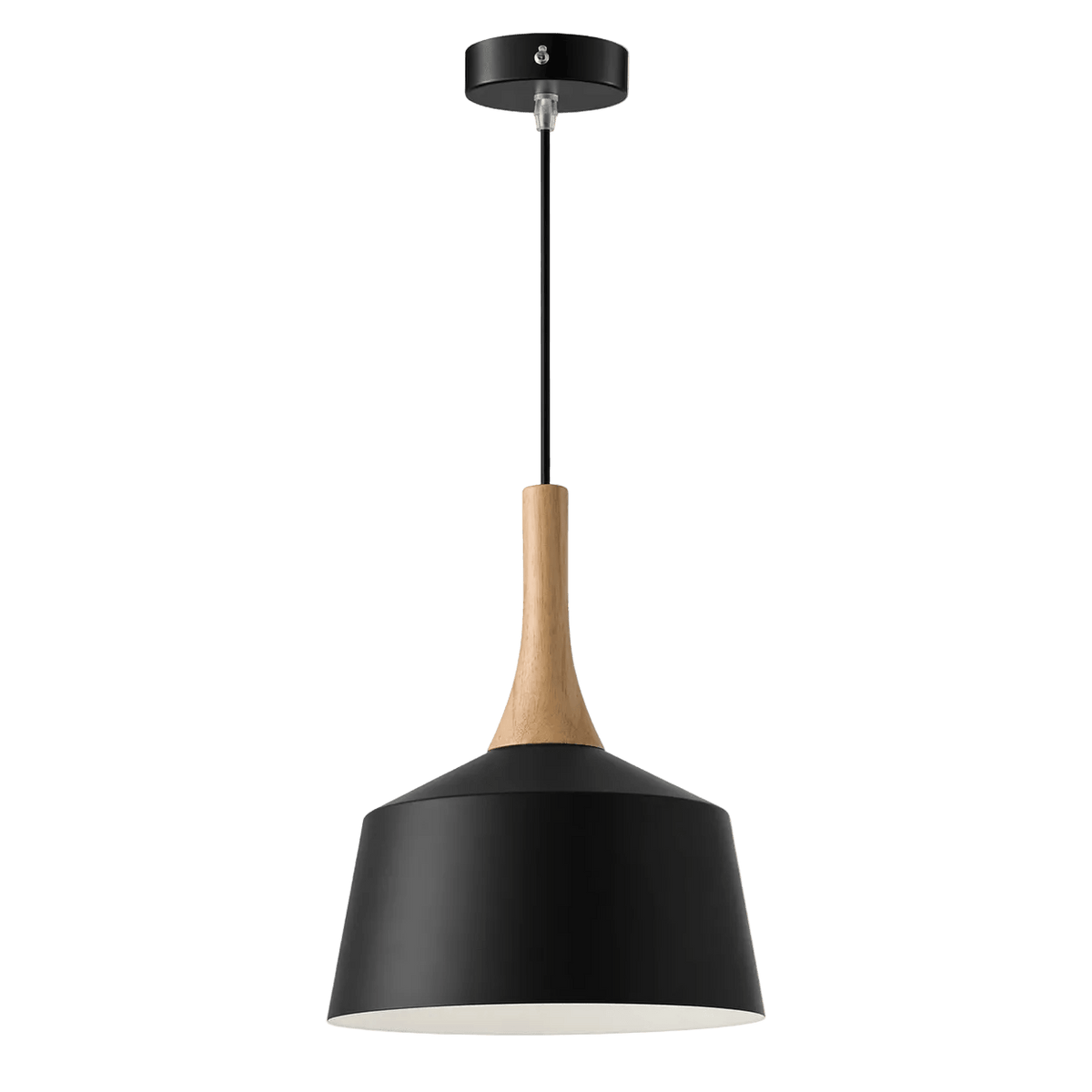 Black Wood Pendant Light IP20