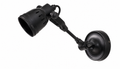 Indigo Mulberry Wall Lamp Matt Black