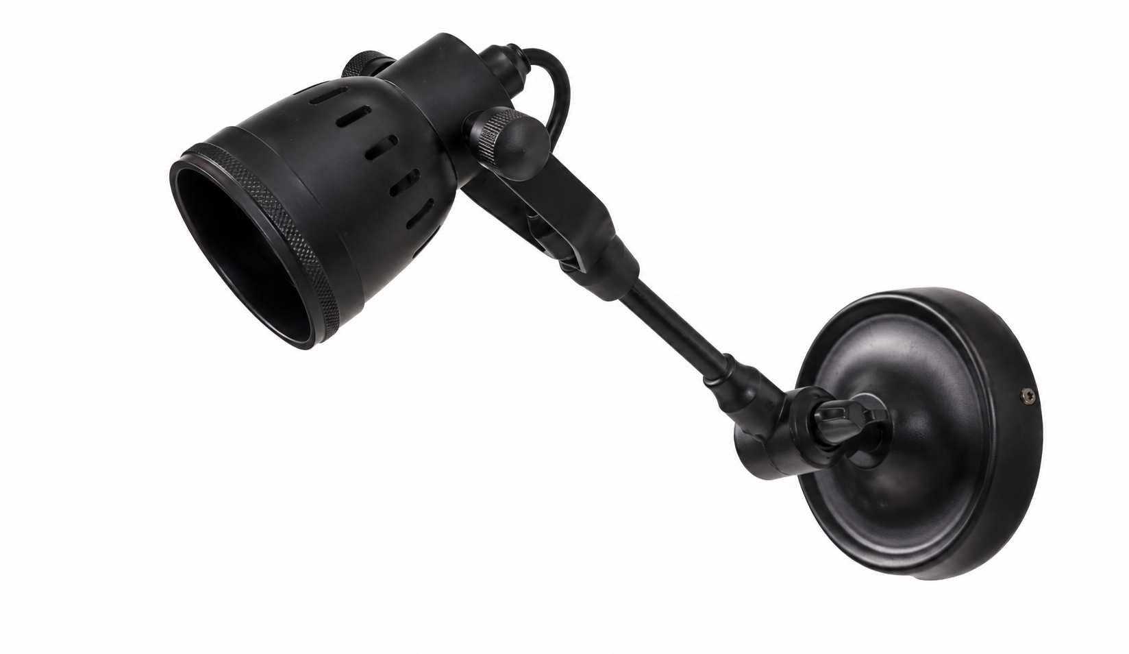 Indigo Mulberry Wall Lamp Matt Black
