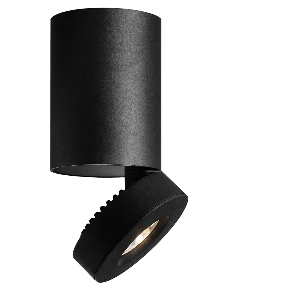 LED Down Light - Giba Surface Mount 12W - Black / Warm White (2700K)