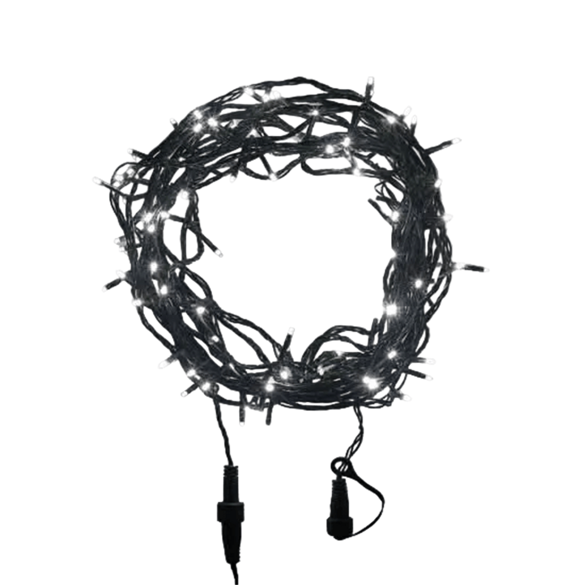 LED Fairy Lights - 12 Meter / Green Cable / Connectable - White — 1254 × 1254 transparent product image