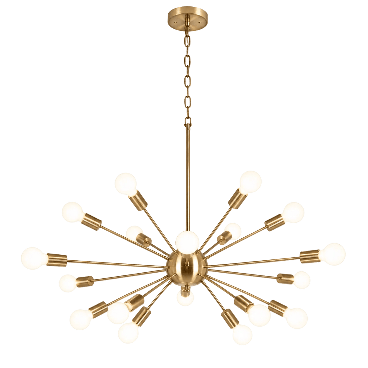 Supernova 18 Satin Gold Pendant Light
