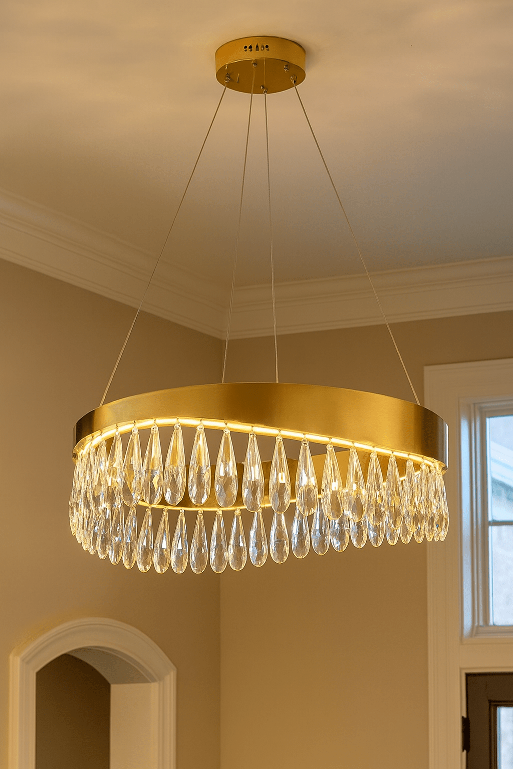 Imperial Round Crystal LED Chandelier