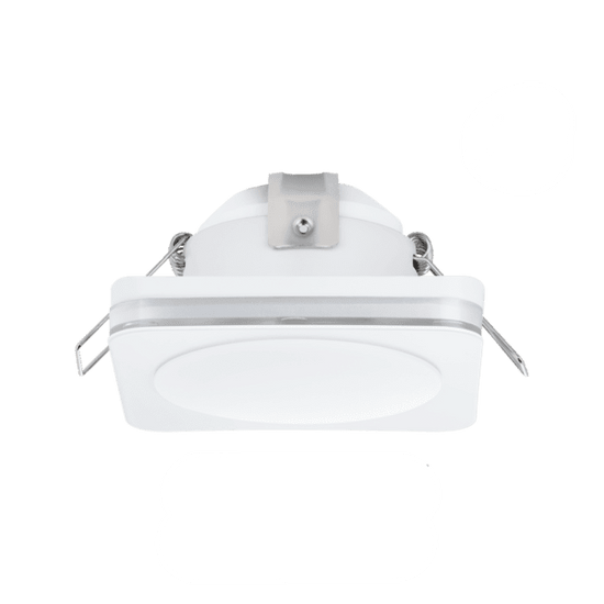 Energy-saving LED waterproof downlight in a modern bathroom ceiling