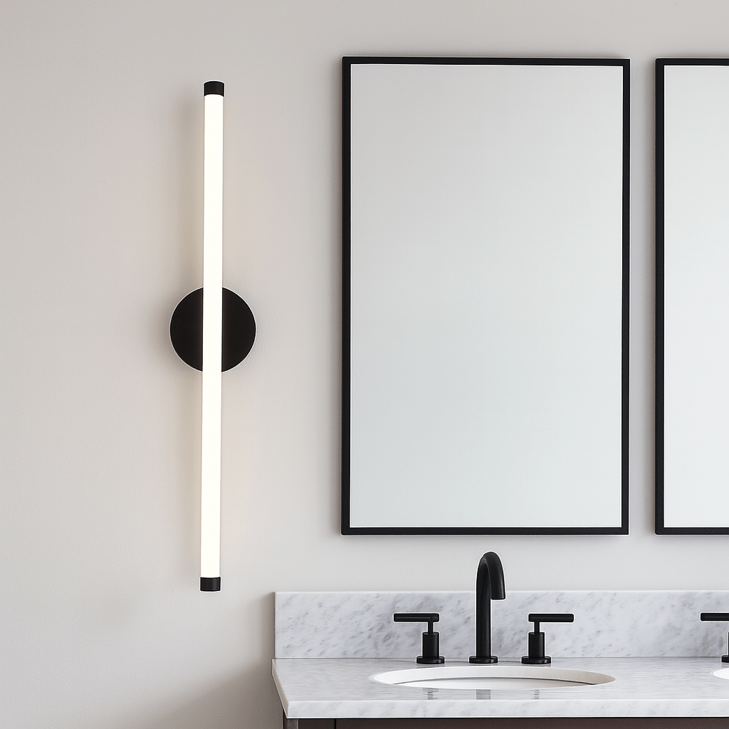 15W LED bathroom mirror light providing clear diffused vanity illumination