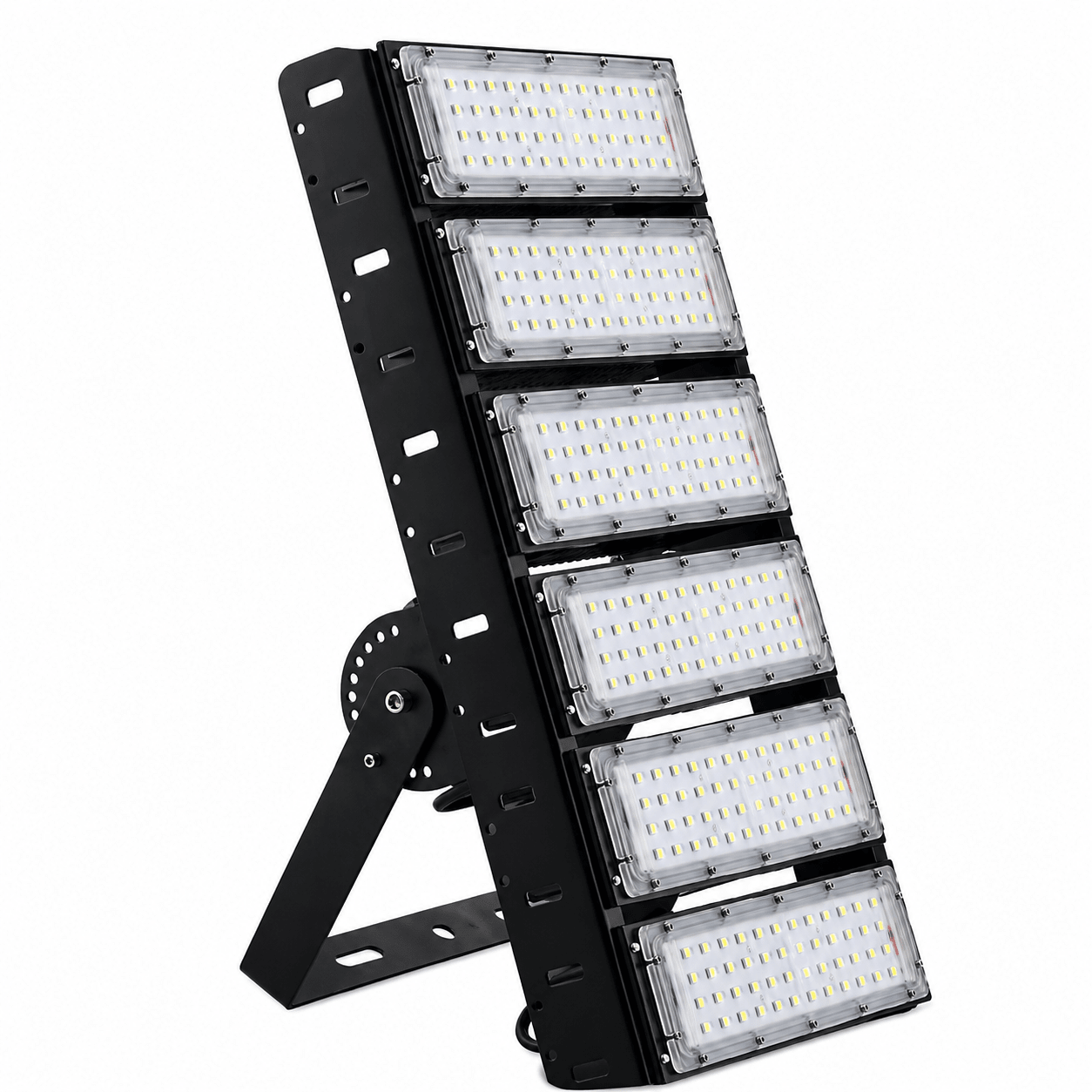 300W LED Modular Floodlight with multiple panels for high illumination, mounted at an angle.