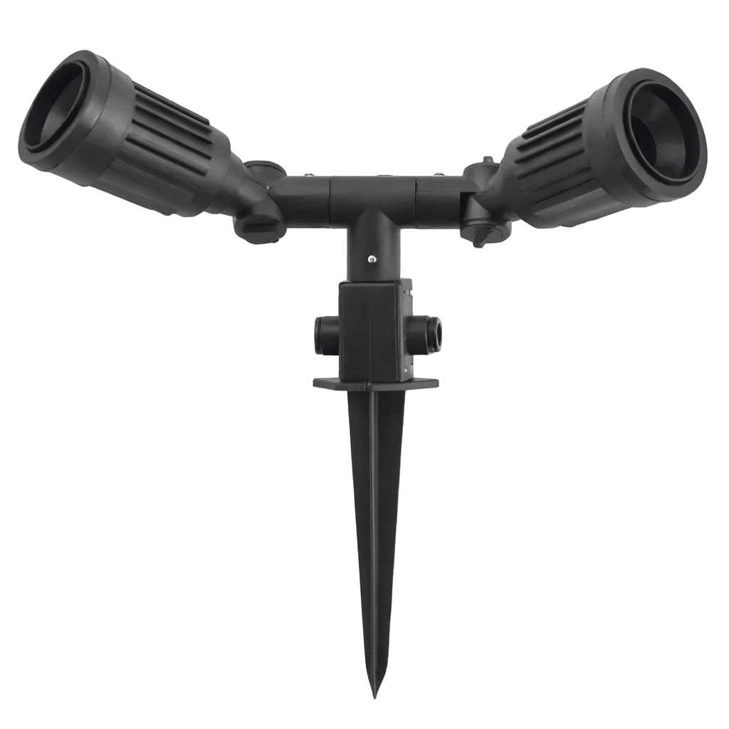 Black PVC Dual Garden Spike IP54