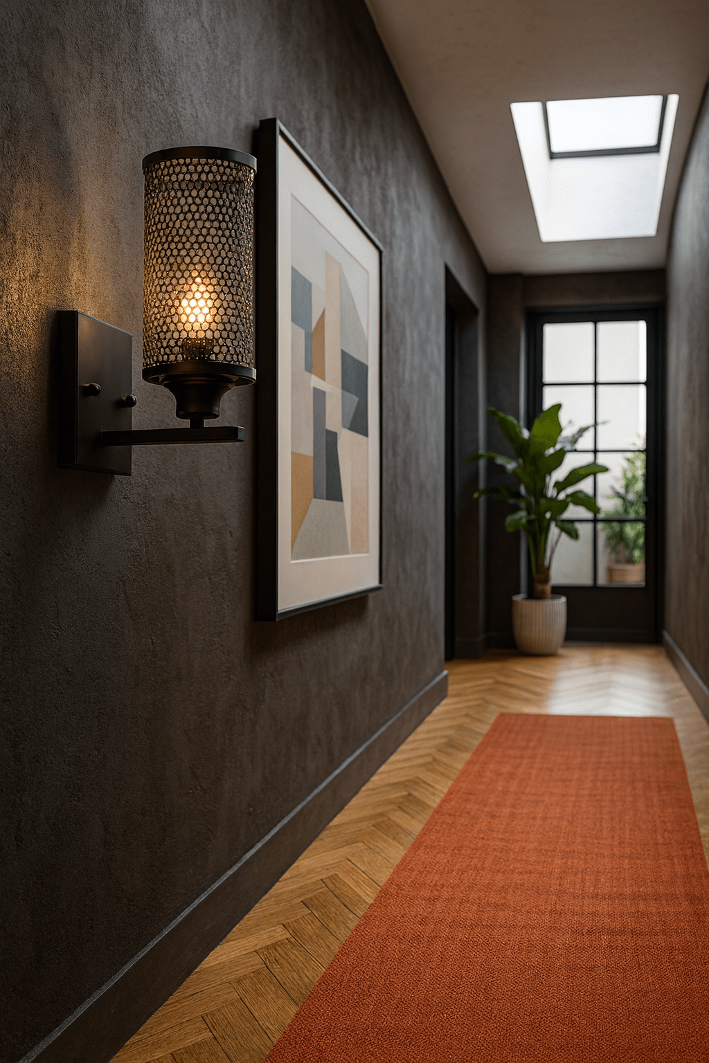 Mesh Design Up Facing Wall Light