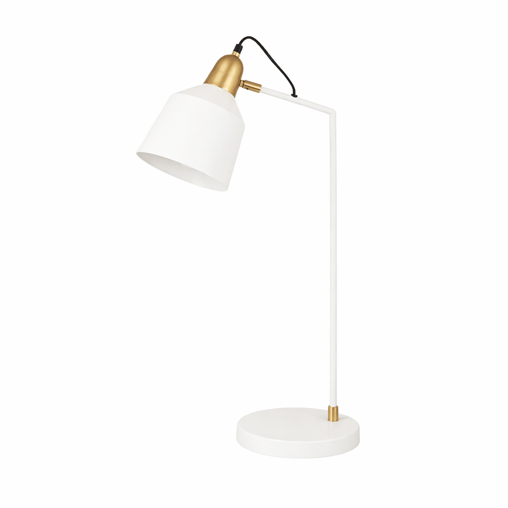 Desk Lamp - White Bend Over