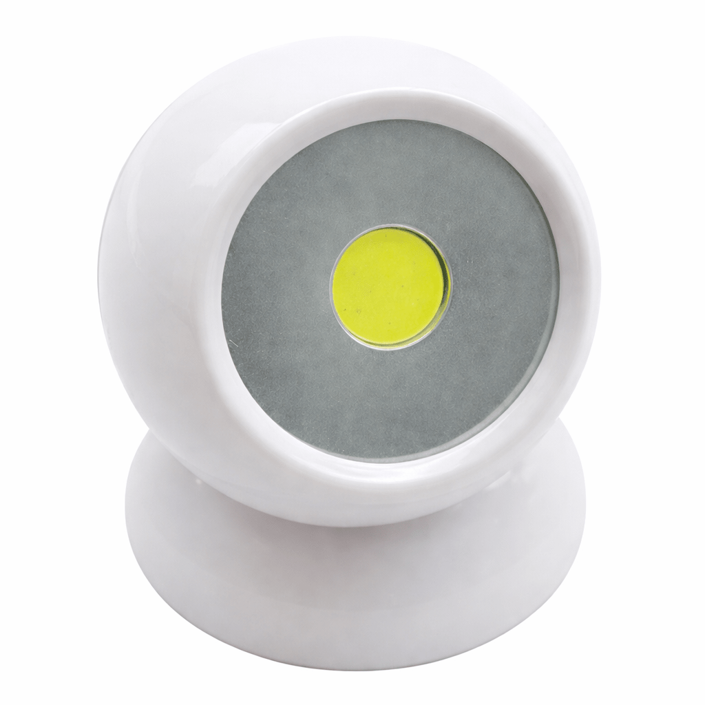 White light sensor with a yellow center on a white background