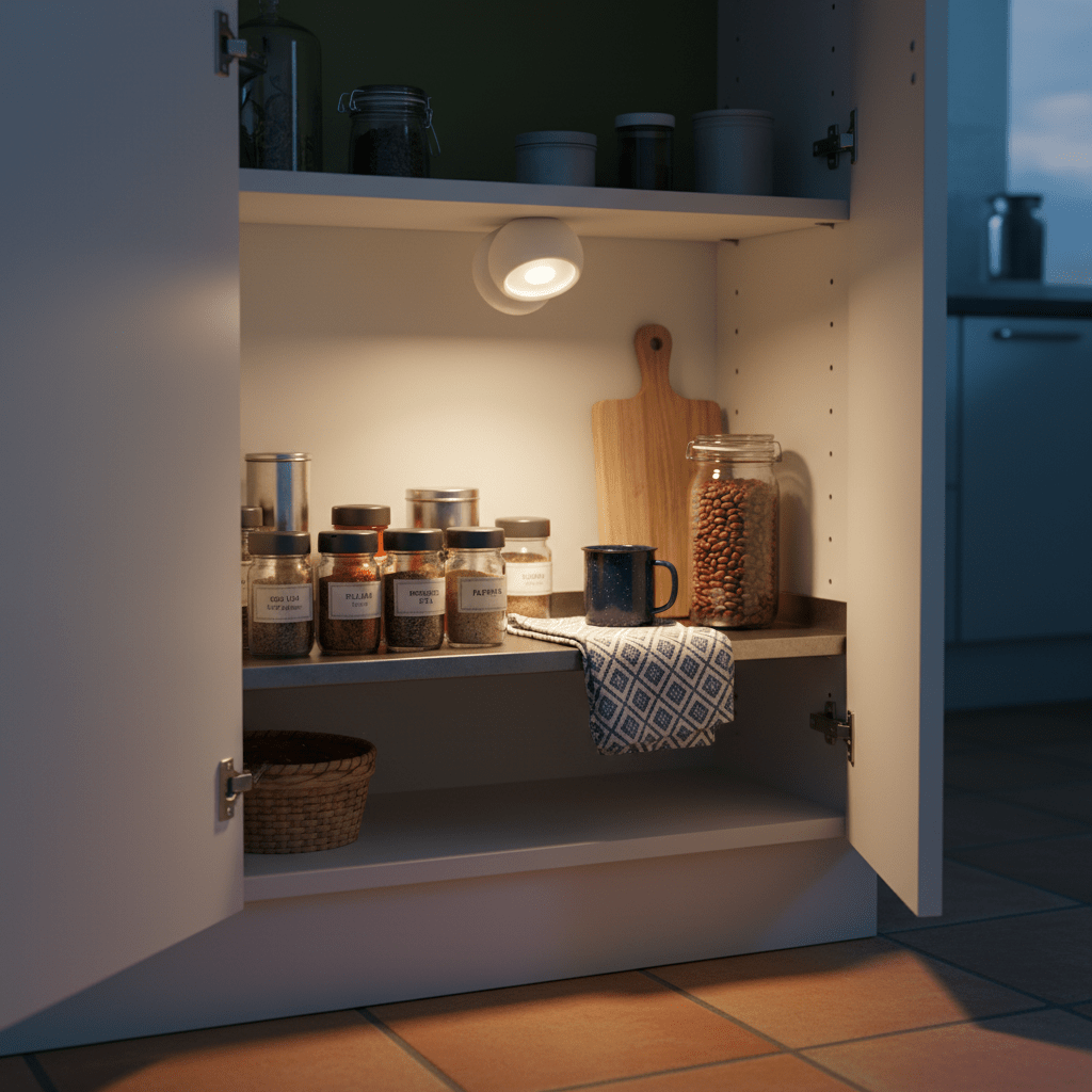 White light sensor with a yellow center on a white background