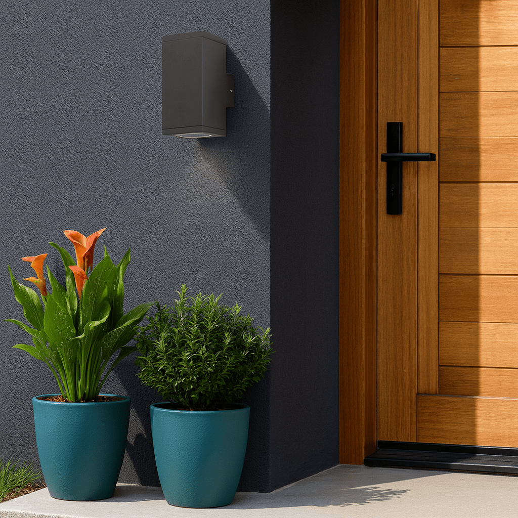 Graphite Outdoor Wall Light IP65 Up/Down