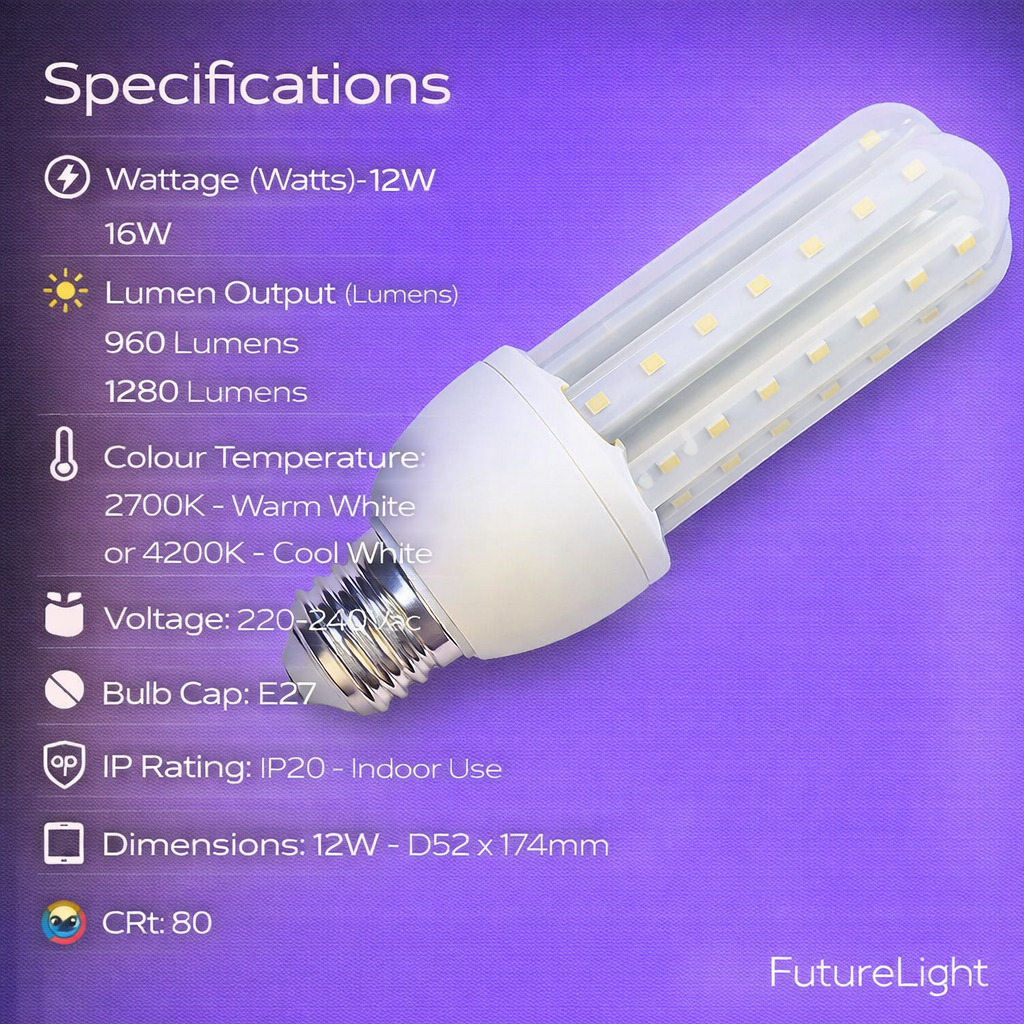 LED Bulb - 3U 12W / 16W CFL Imitation LED Bulb