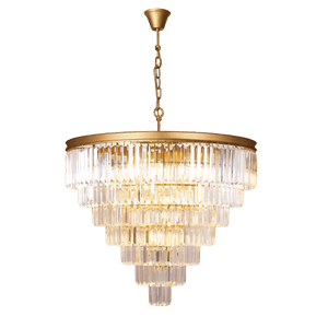 Sand Gold 7 Tier Crystal Chandelier