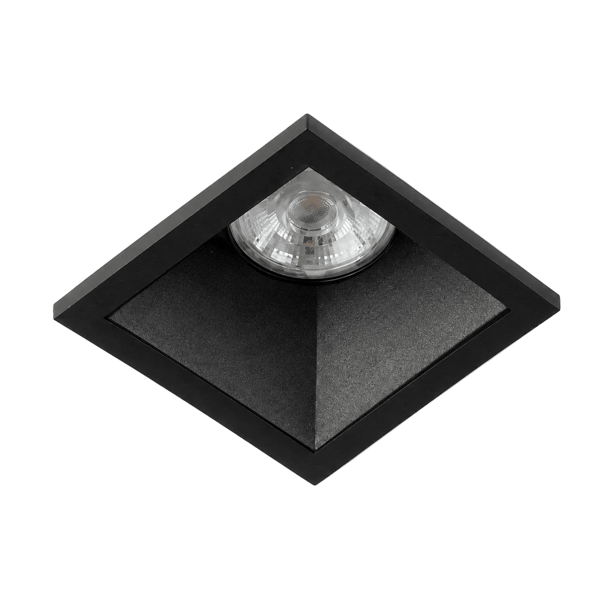 Anti-Glare Square Downlight – Black GU10