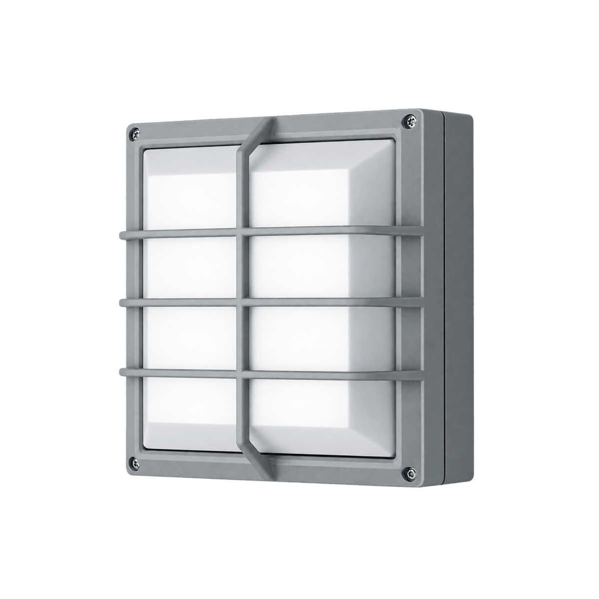 LED Bulkhead - Square Grid - 20W - 4 Grid — 1254 × 1254 transparent product image