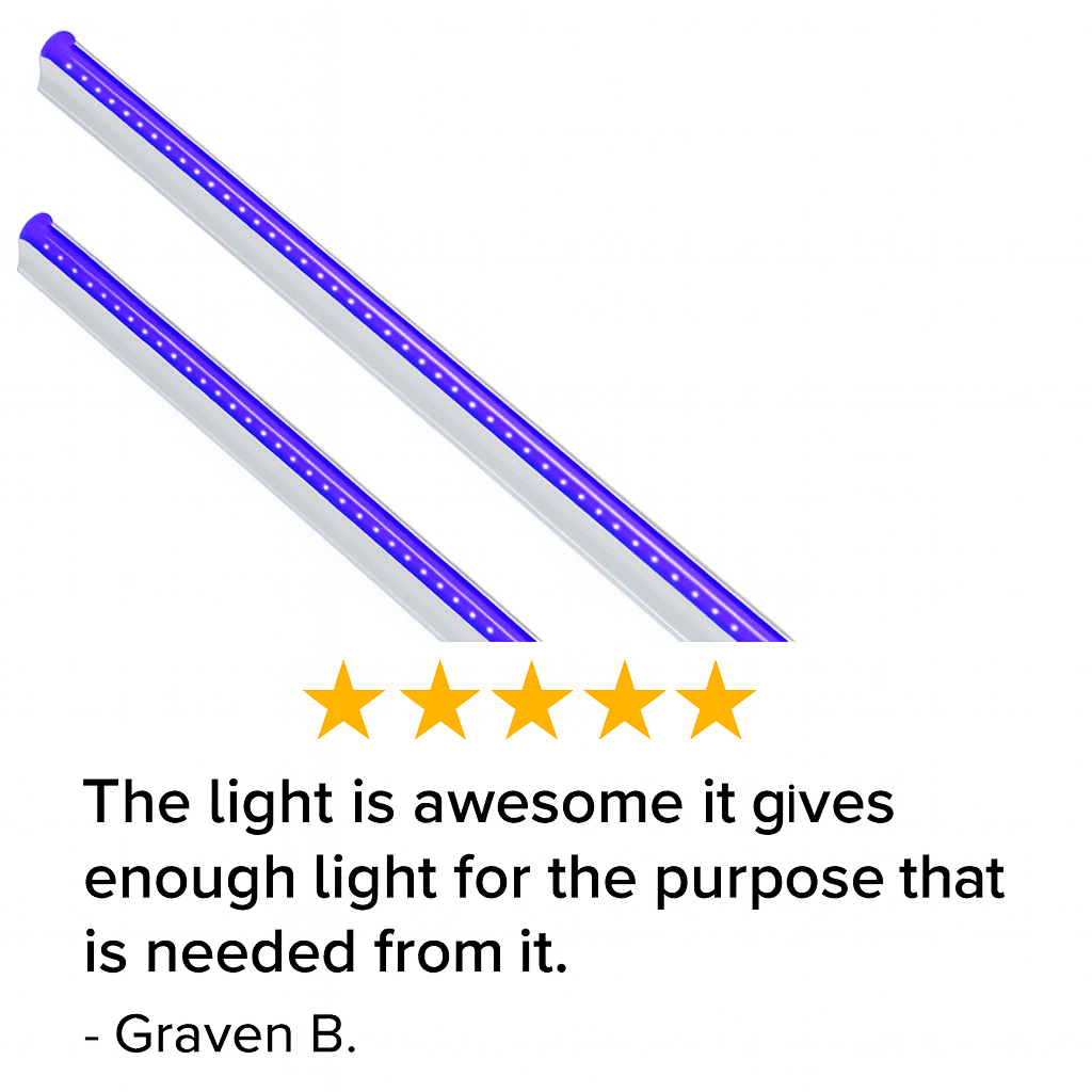 T5 LED Under Counter Fitting - Ultraviolet (UV-A)