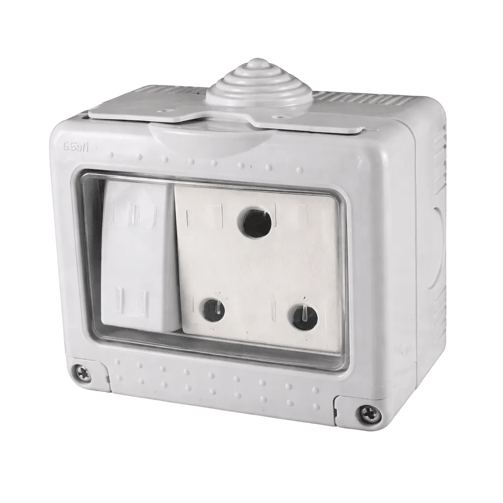 Weatherproof Plug Socket - Switched