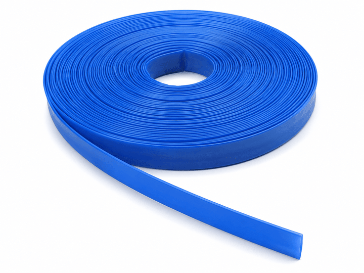 Blue 25.4-12.7 heat shrink tubing roll for cable insulation.