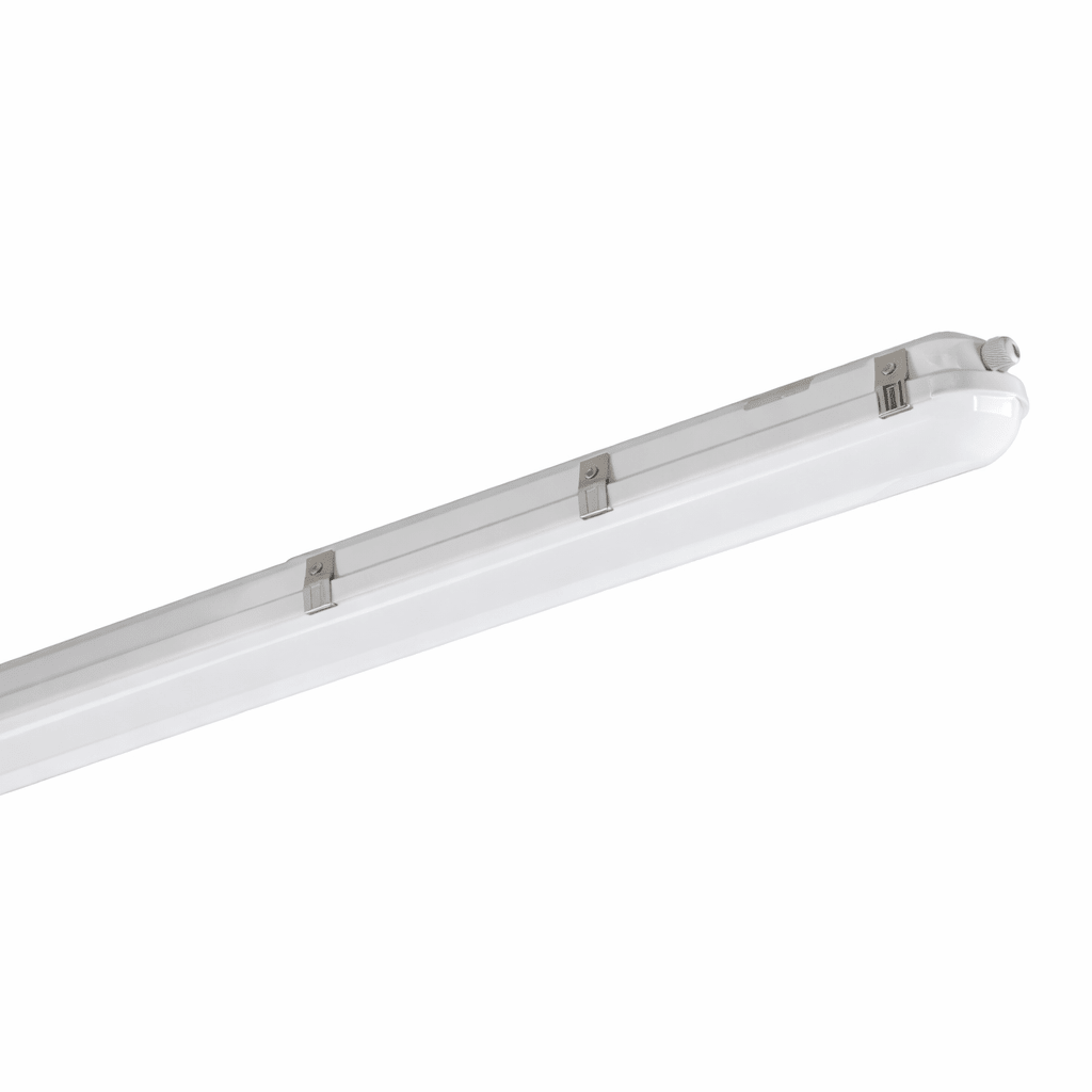 Modern wall-mounted light fixture with wooden finish on a white background