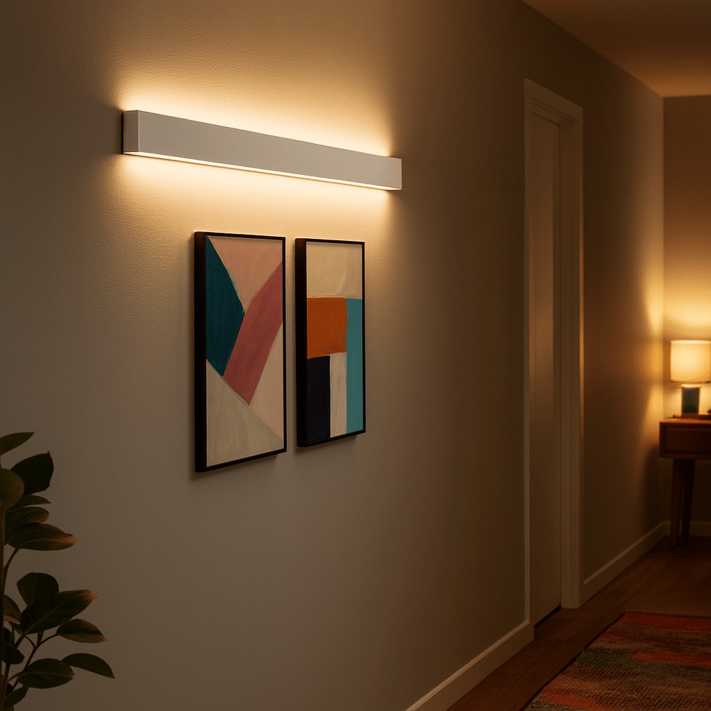 Avico aluminium LED wall light for soft indoor wall illumination
