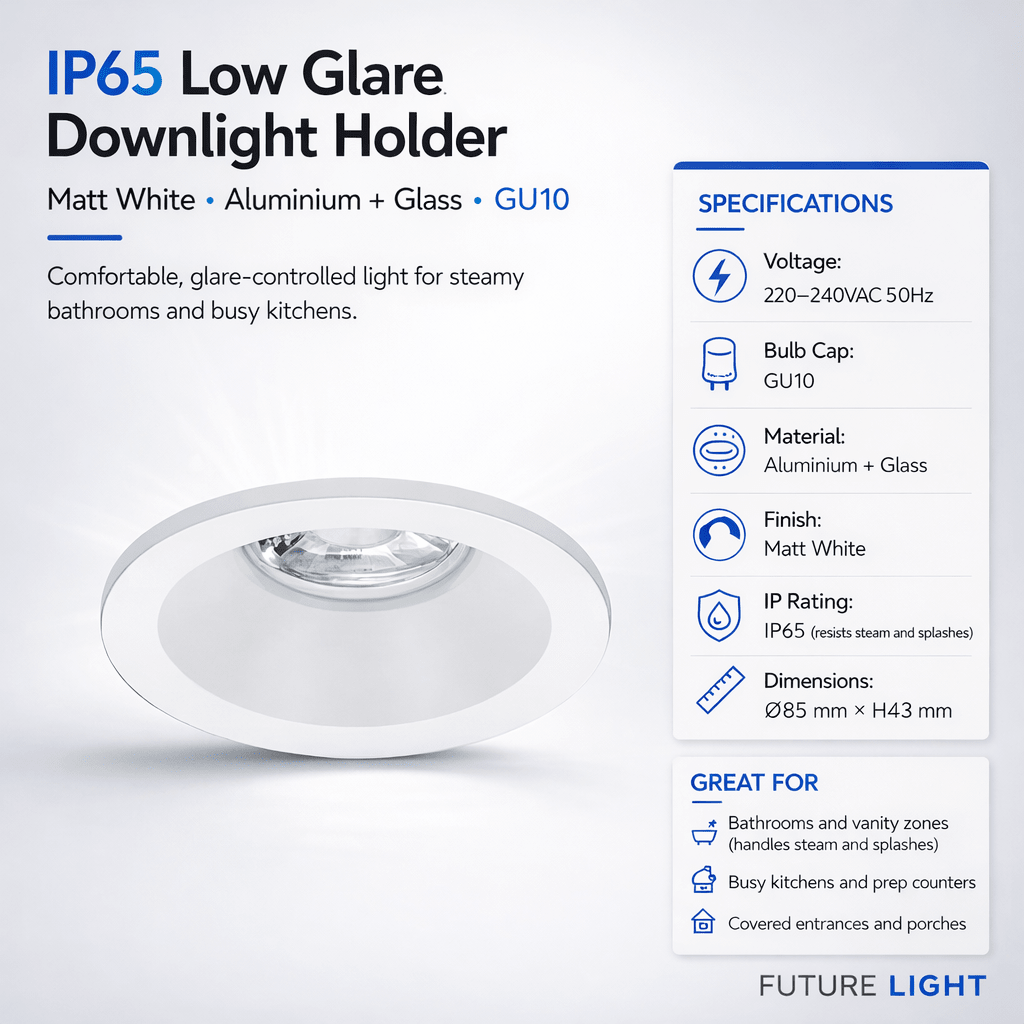 IP65 Low Glare Downlight Holder