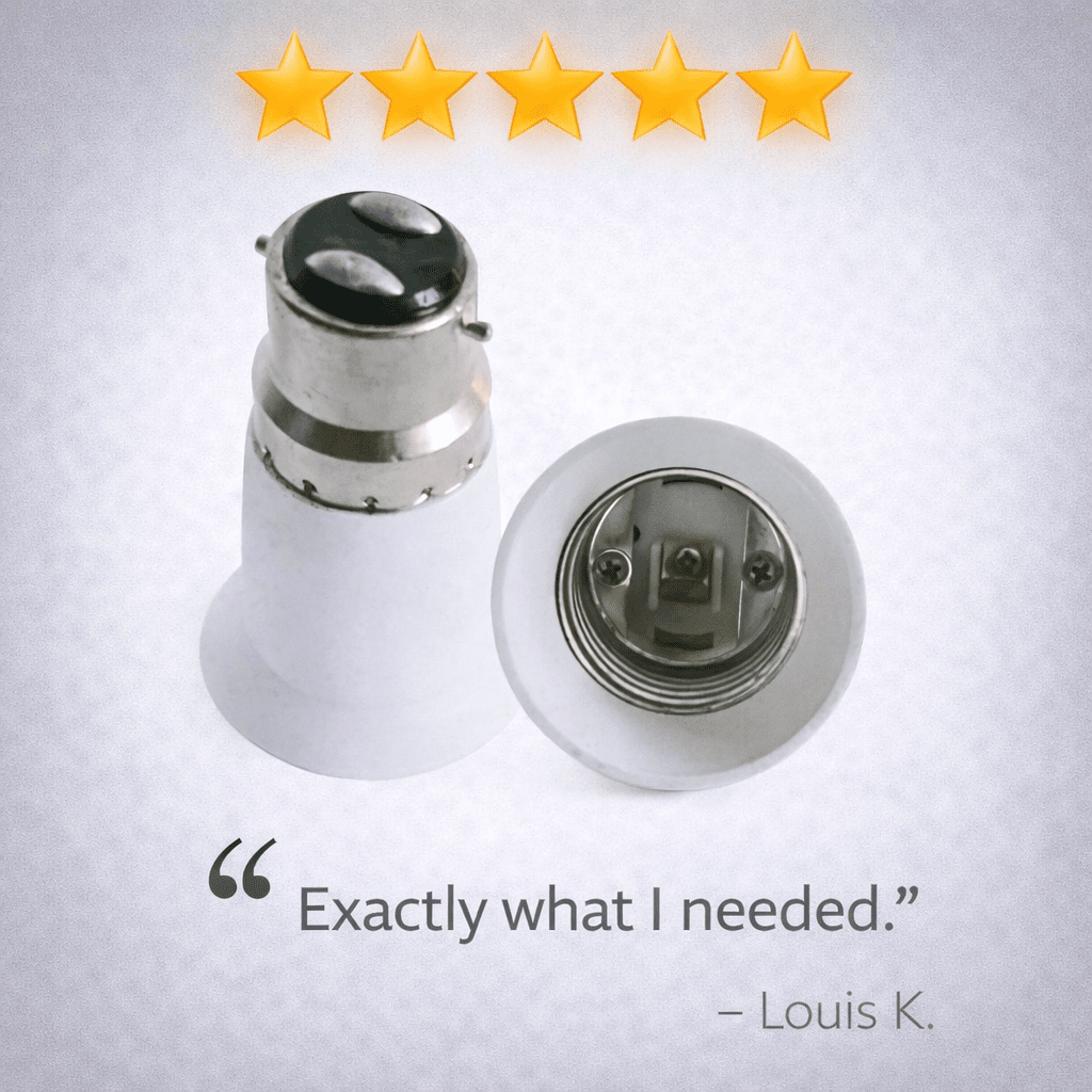Lamp Holder Adaptor - B22 to E27