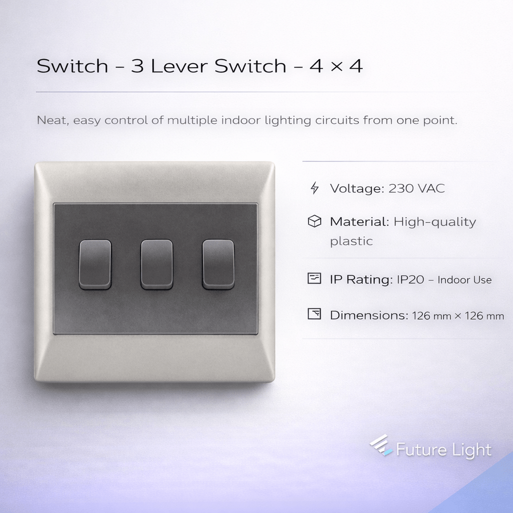 Switch - 3 Lever Switch - 4 X 4