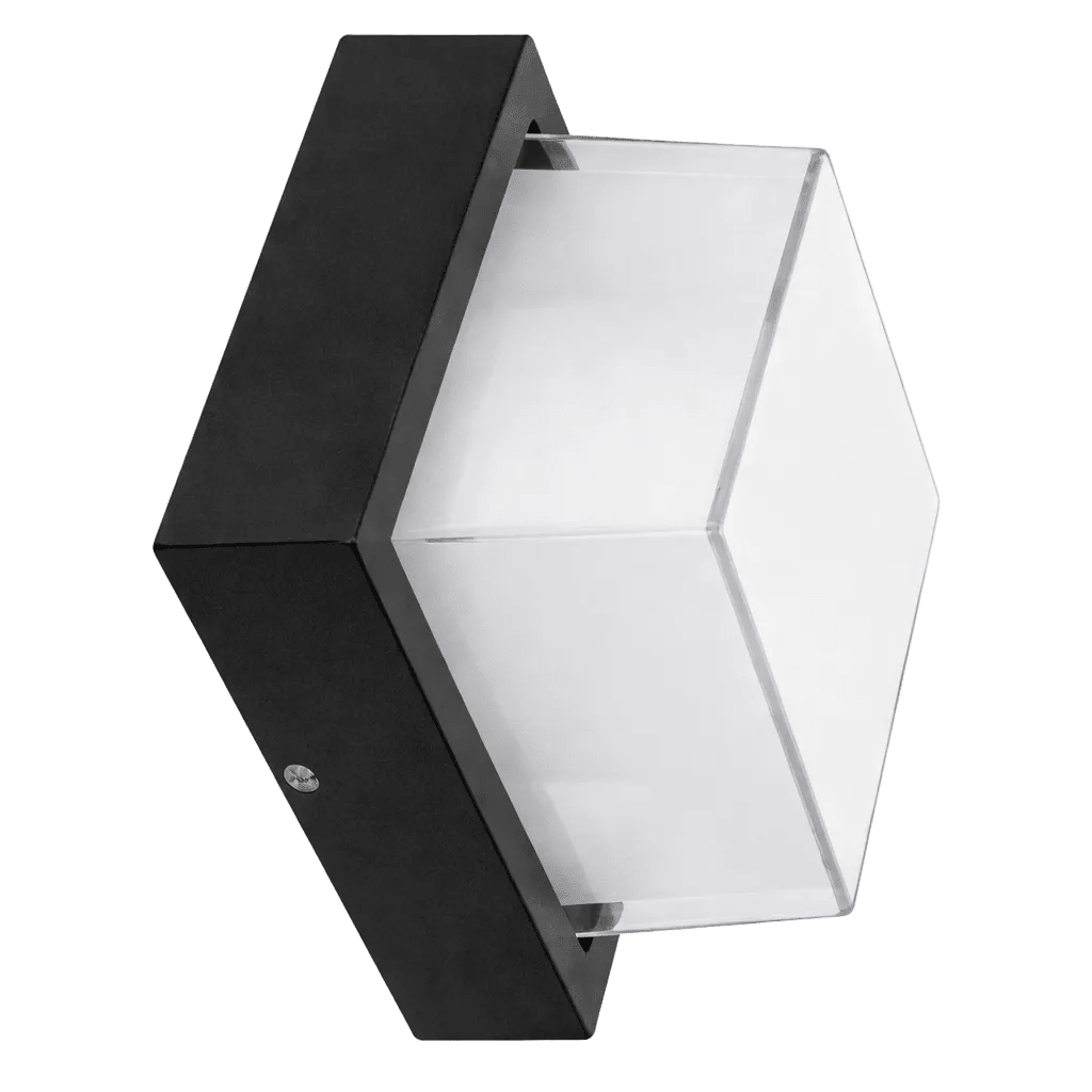 Outdoor LED Wall Light - Square 12W IP54 - Plain / Cool White