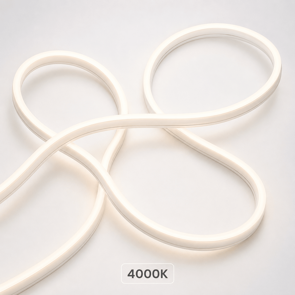 Dryft Side Bend Neon Rope Light – 4000K (Per Metre)