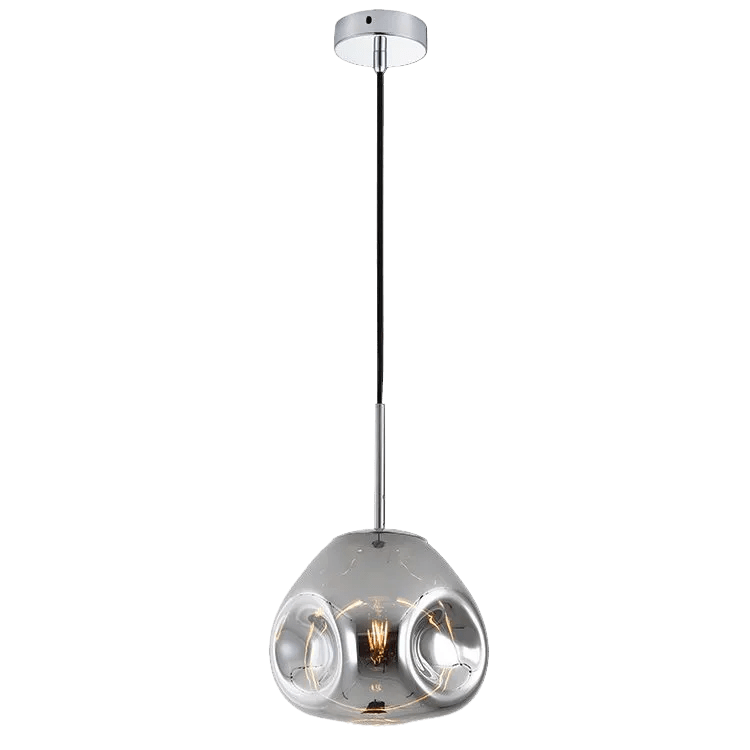 Murphy Smokey Chrome Round Pendant Light