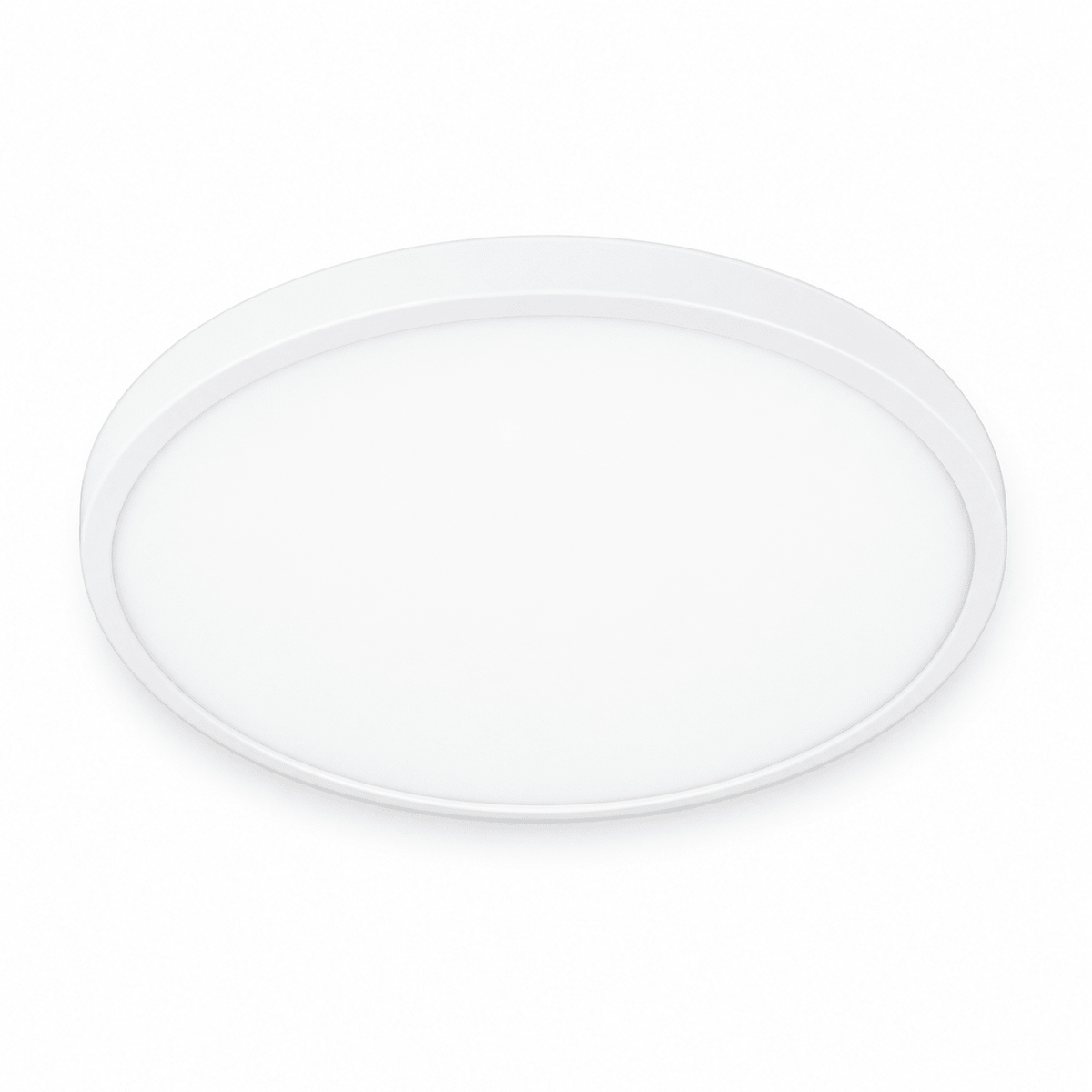 400mm white ABS LED ceiling fitting on a white background