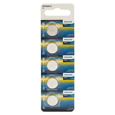 3V CR1620 Lithium Coin Battery - 5 Pack