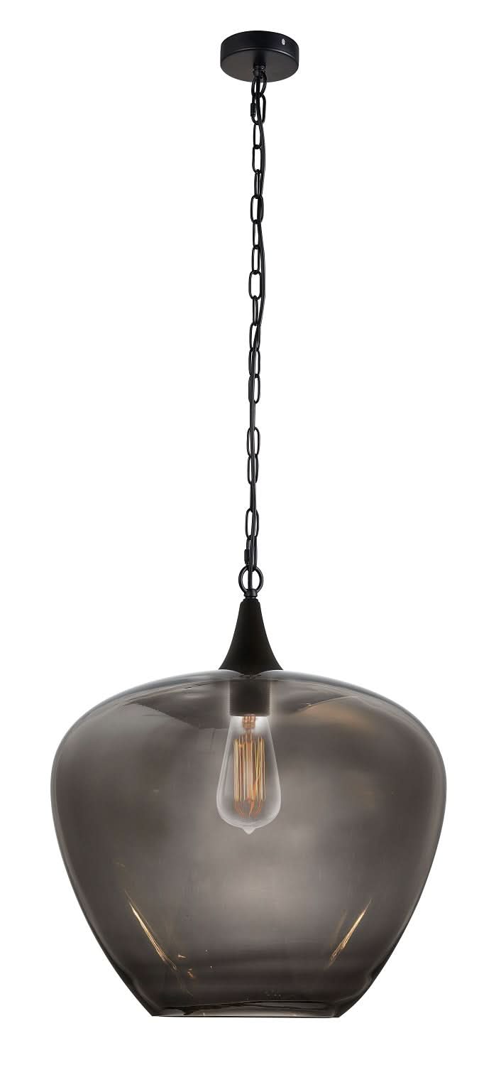 Large Smoke Apple Pendant Light