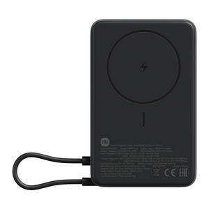 Dark grey magnetic power bank with built-in stand product image