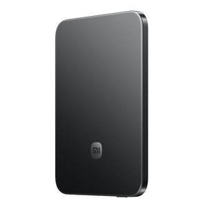 Black 15W magnetic power bank with slim 5000mAh portable charging design