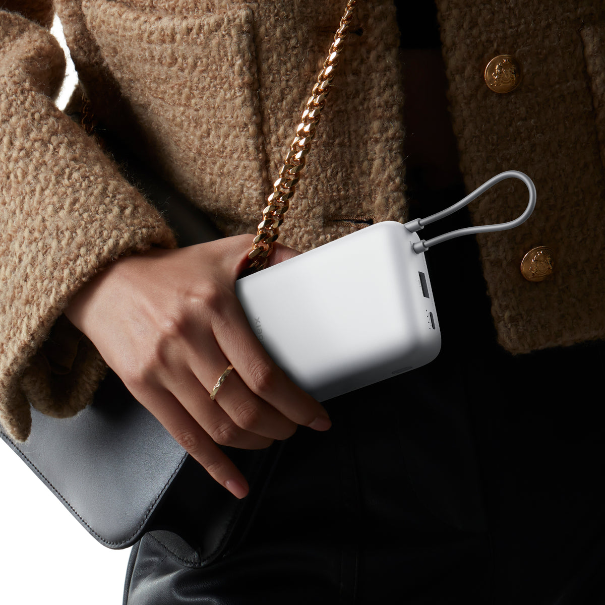 Xiaomi Power Bank 20000mAh (Integrated Cable) - Light Grey - product image