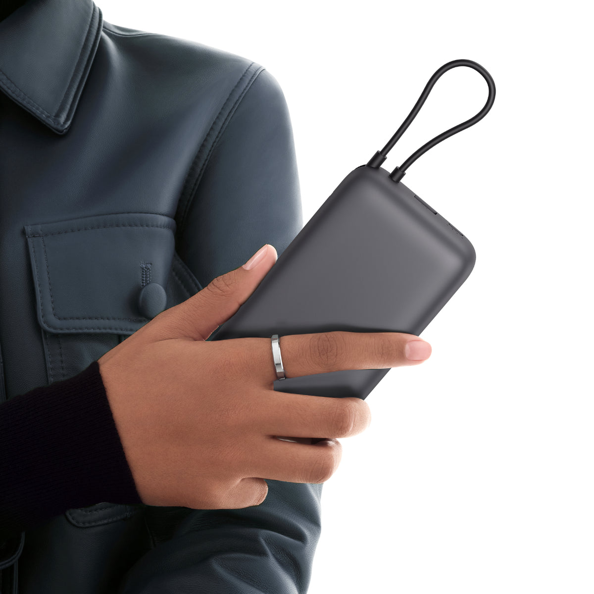 Xiaomi Power Bank 20000mAh (Integrated Cable) - Dark Grey - product image