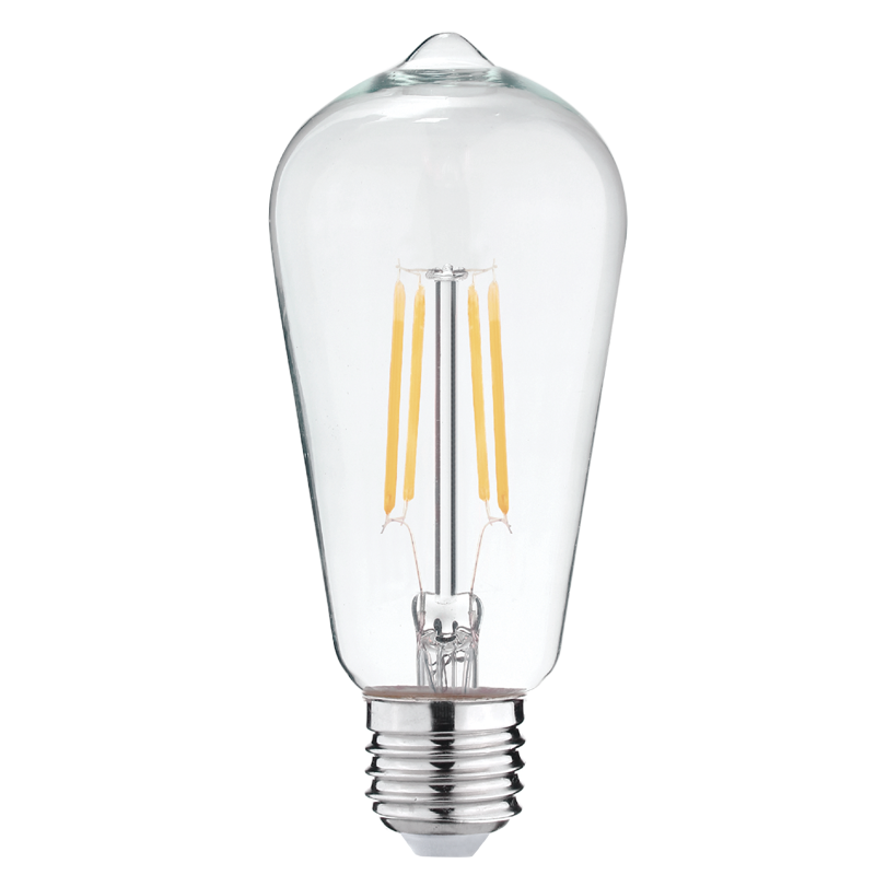 6W ST64 LED Filament Bulb - 4000K Clear - E27 product image