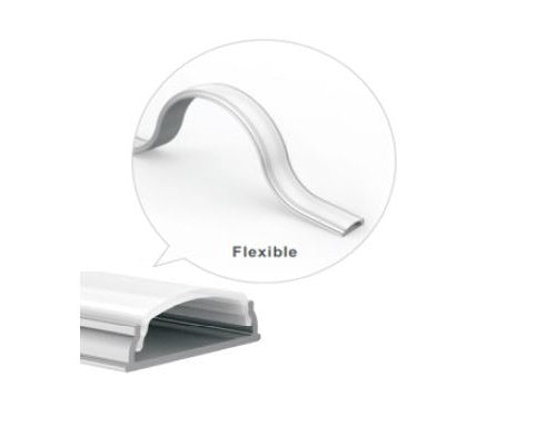 LED Extrusion With Frosted Cover - A6 Bendable Profile (2m)