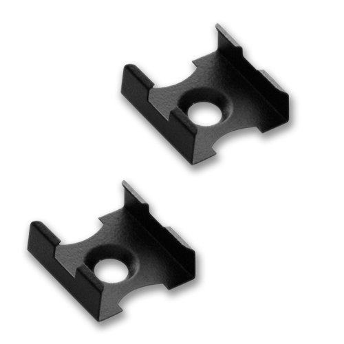 LED Extrusion - Black A6 Profile Mounting Clips - Future Light - LED Lights South Africa