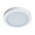 18w Round white ceiling light on a white background